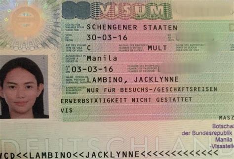 schengen visum beantragen für deutschland